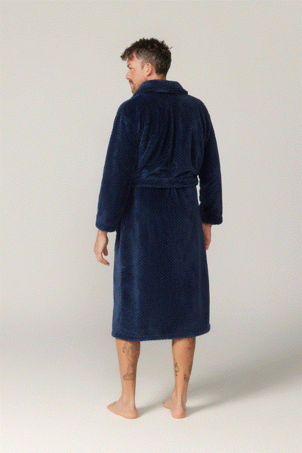 Load image into Gallery viewer, Contare Mens Long Sleeve Jacquard Gown
