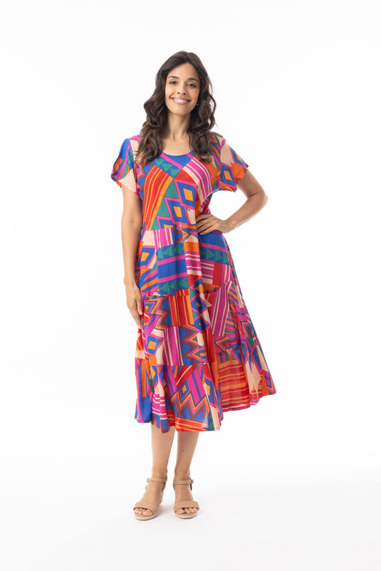 Orientique Womens Jacuma Dress Pockets