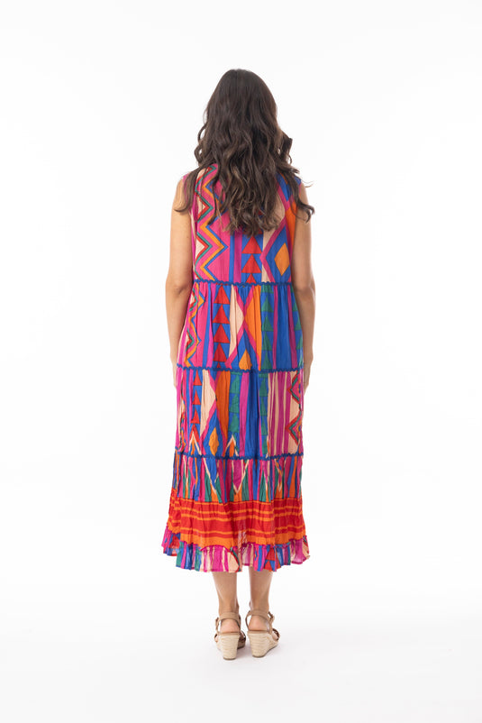 Orientique Womens Jacuma Dress Layers Sleeveless