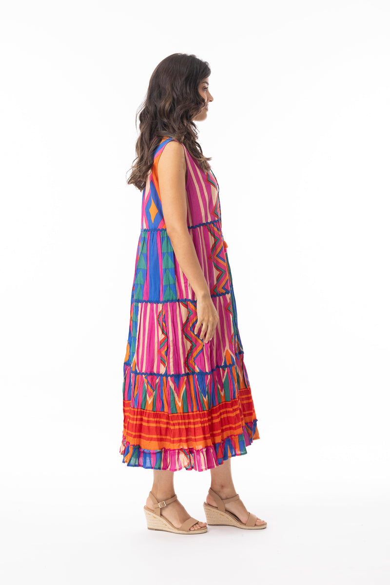 Load image into Gallery viewer, Orientique Womens Jacuma Dress Layers Sleeveless
