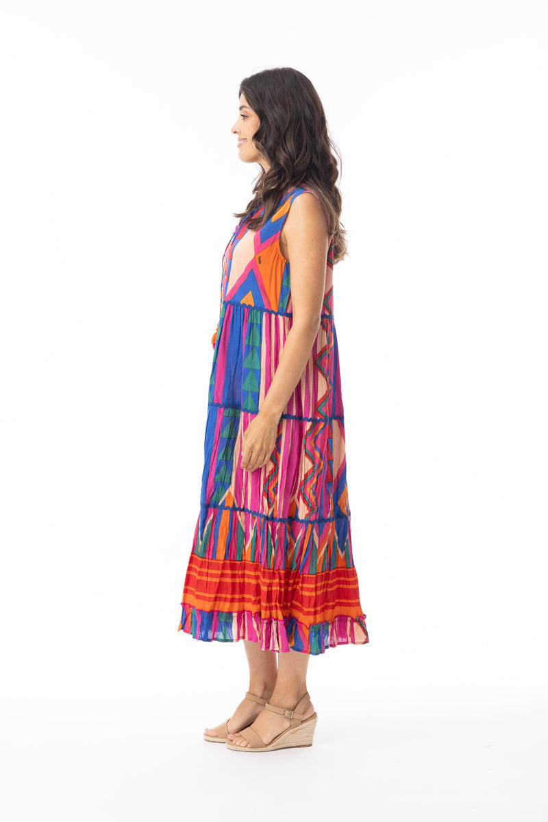 Load image into Gallery viewer, Orientique Womens Jacuma Dress Layers Sleeveless
