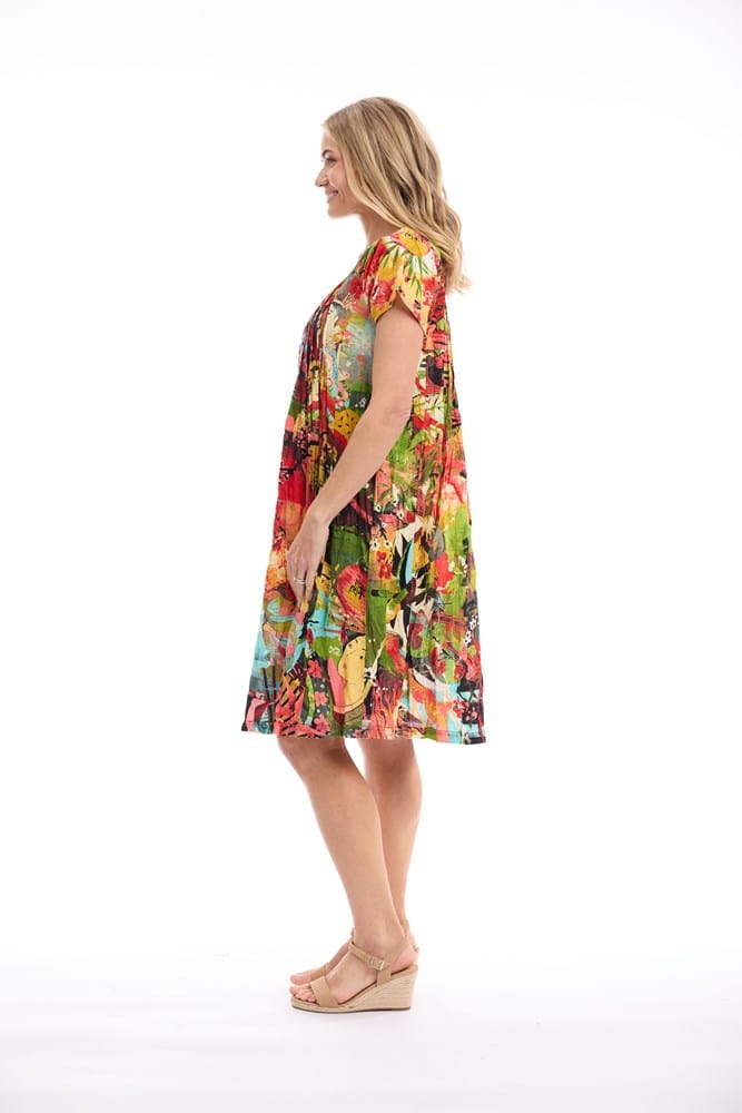 Load image into Gallery viewer, Orientique Womens Jardin Exotique Dress Easy Fit
