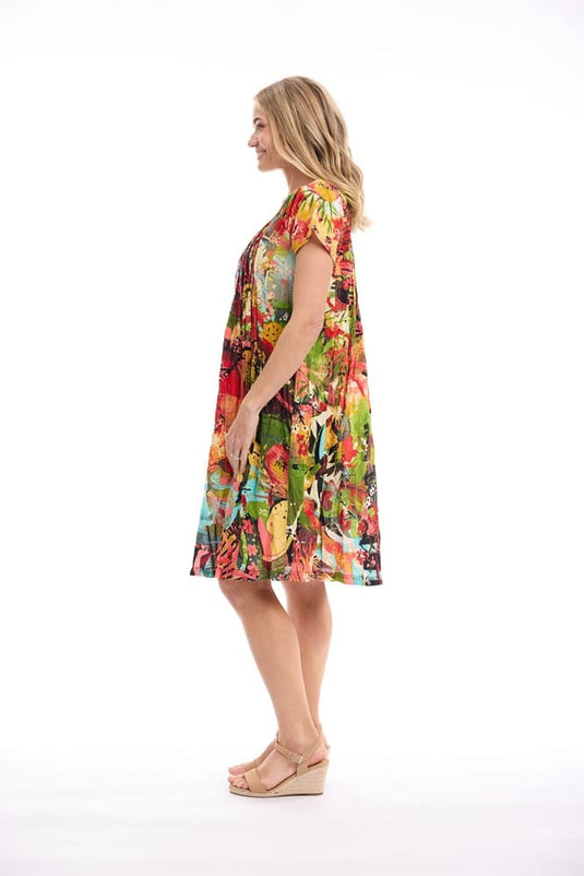 Orientique Womens Jardin Exotique Dress Easy Fit