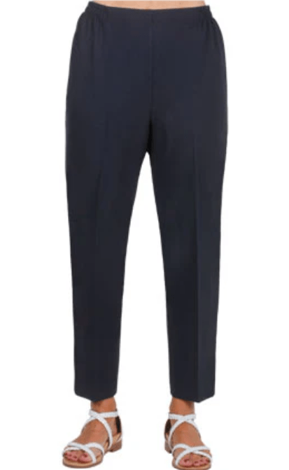 Jillian Womens Classic Regular Leg Pull On Pant - Navy