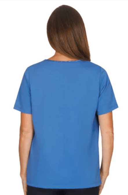 Load image into Gallery viewer, Jillian Womens Satin Trim Tee
