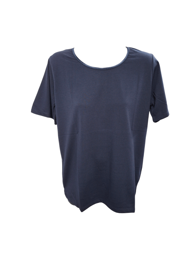 Load image into Gallery viewer, Jillian Womens Satin Trim Tee
