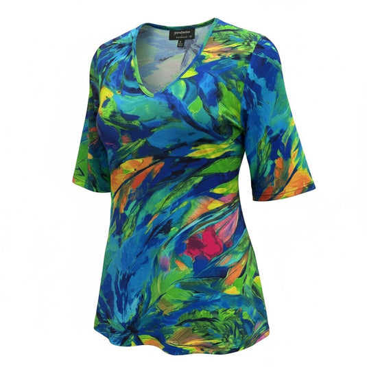 Formation Womens Knit Top - Abstract