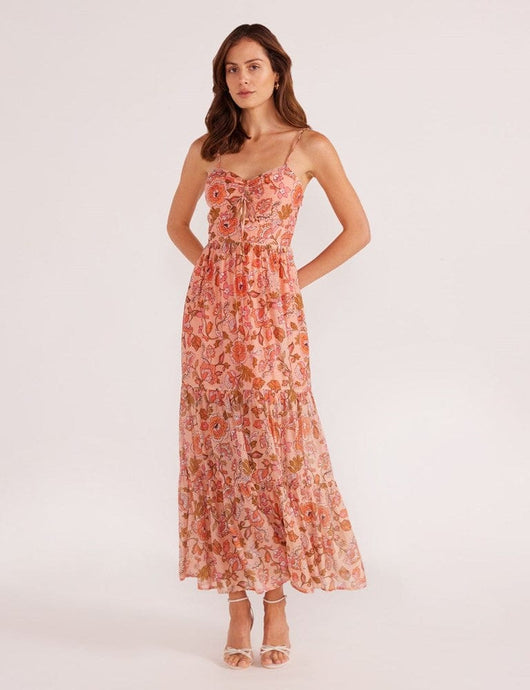 Minkpink Womens Amelia Tiered Midi Dress