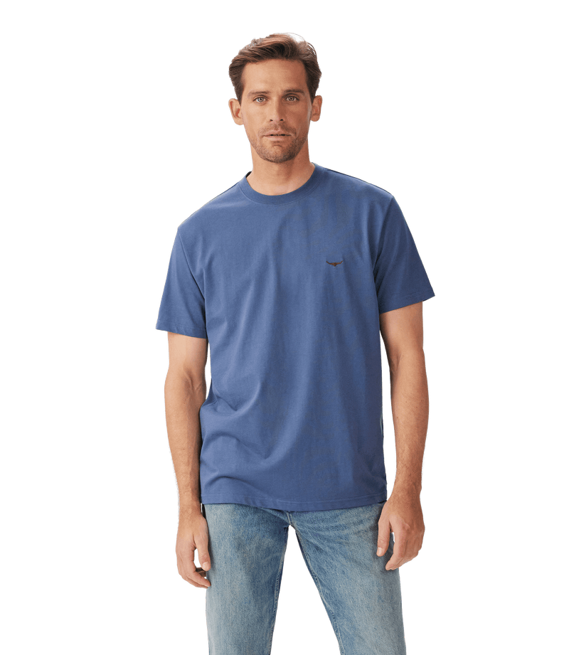 Load image into Gallery viewer, R.M. Williams Mens Parson T-Shirt - Vintage Indigo
