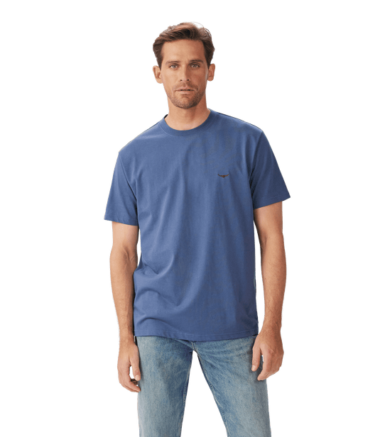 R.M. Williams Mens Parson T-Shirt - Vintage Indigo
