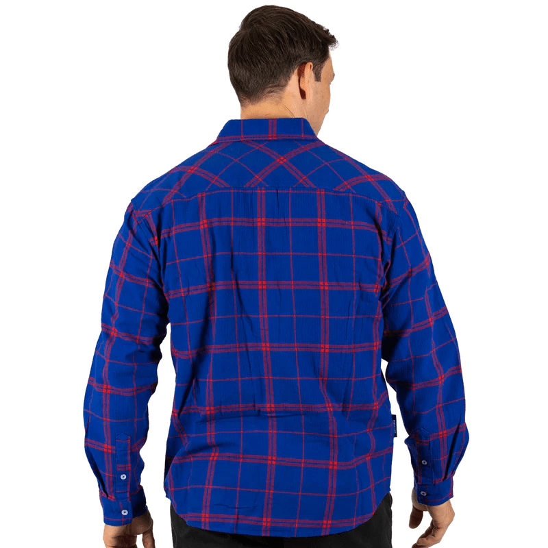 Load image into Gallery viewer, NRL Mens &#39;Mustang&#39; Flannel Shirts - Knights
