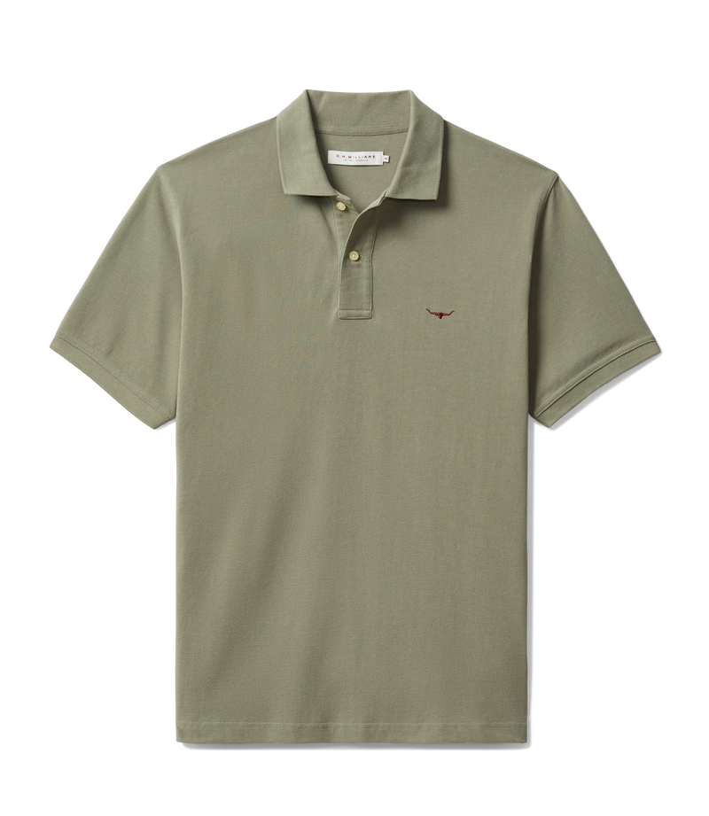 Load image into Gallery viewer, R.M. Williams Mens Rod Polo - Olive

