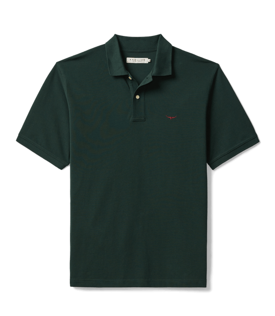 R.M. Williams Mens Rod Polo - Pine