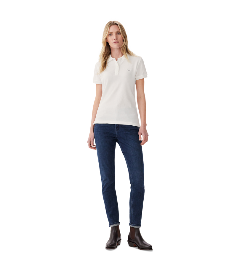 Load image into Gallery viewer, R.M. Williams Womens Margaret Polo - White
