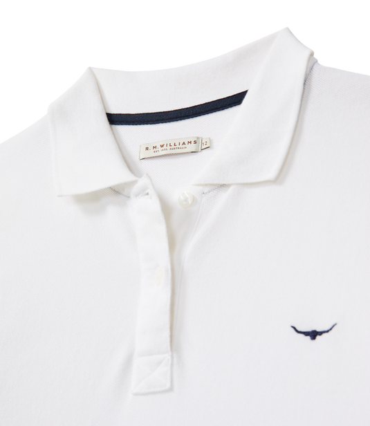 R.M. Williams Womens Margaret Polo - White