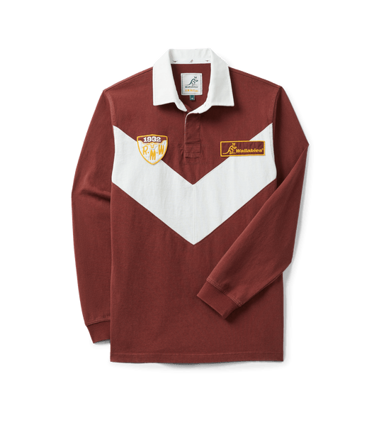 R. M. Williams Wallabies Chevron Rugby - Maroon