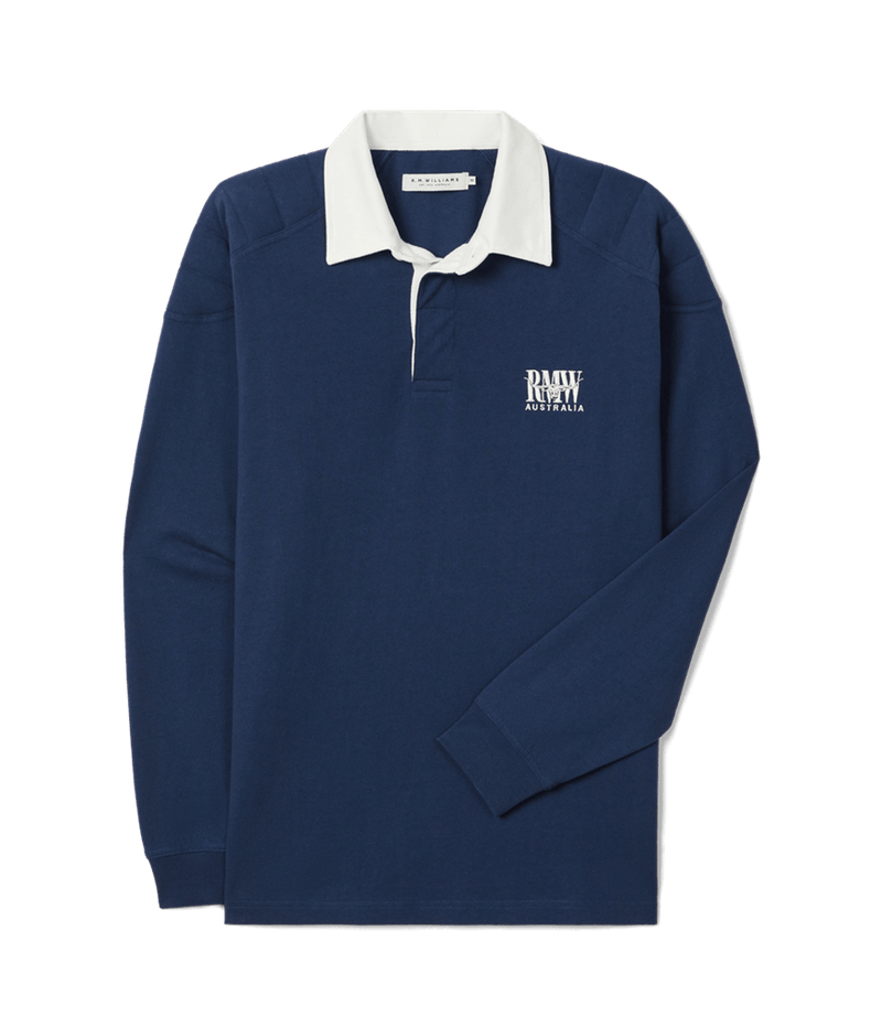 Load image into Gallery viewer, RM Williams Mens Classic RMW Jersey - Navy
