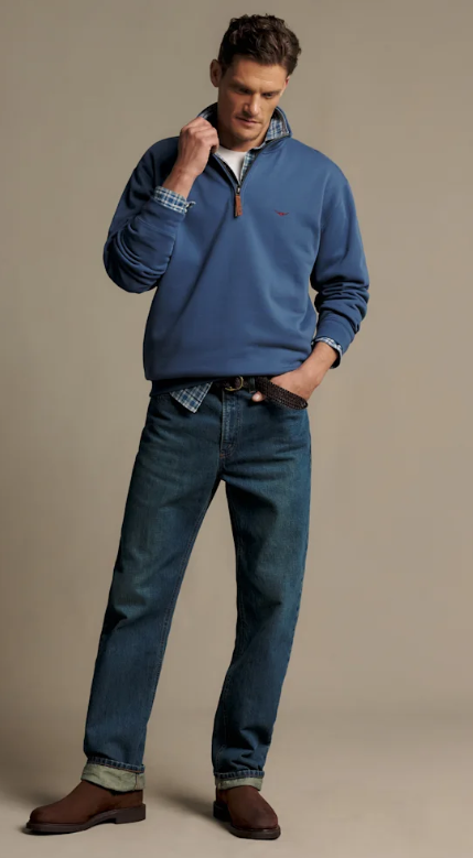 Load image into Gallery viewer, R.M. Williams Mens Mulyungarie Quarter Zip Sweatshirt
