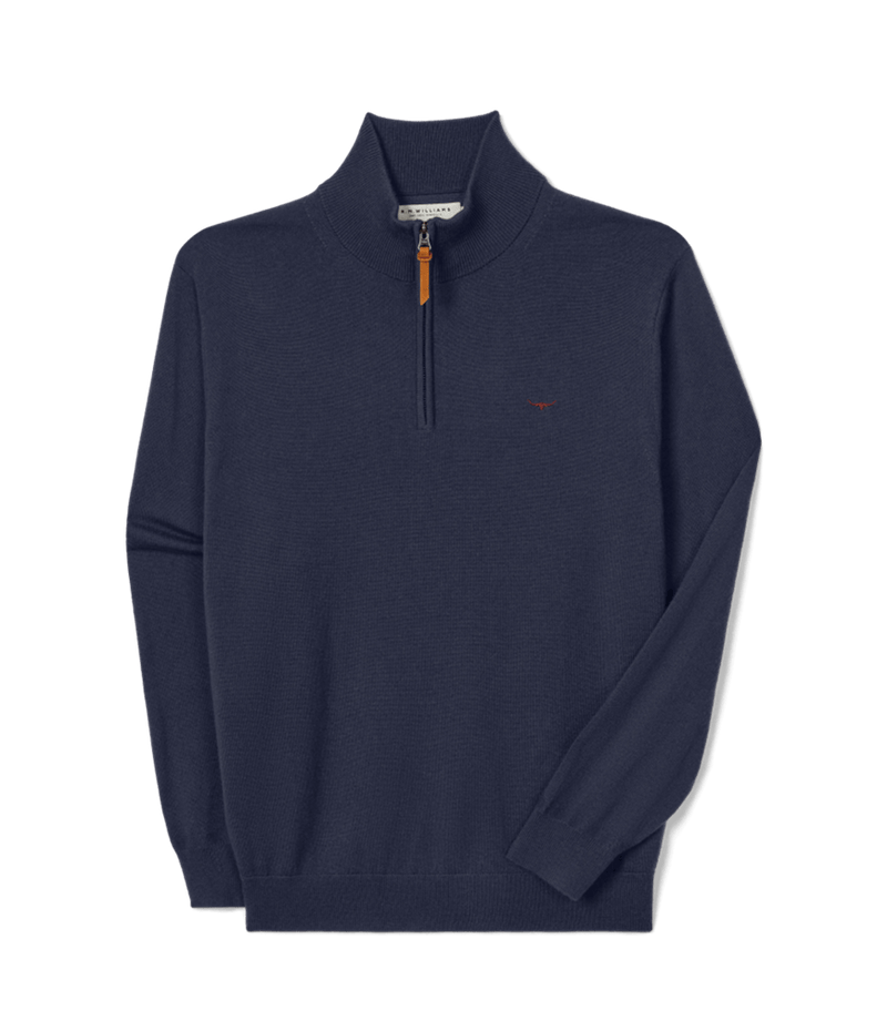Load image into Gallery viewer, R.M. Williams Mens Ernest Merino 1/4 Zip Knit
