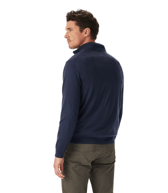 R.M. Williams Mens Ernest Merino 1/4 Zip Knit