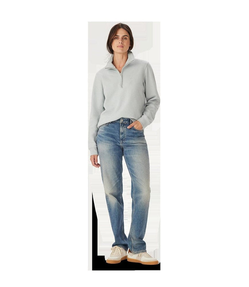 Load image into Gallery viewer, R.M. Williams Womens Trickett 1/4 Zip Sweatshirt - Salt
