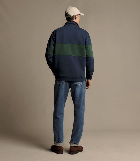 R.M. Williams Mens Heritage Panel Quarter-Zip