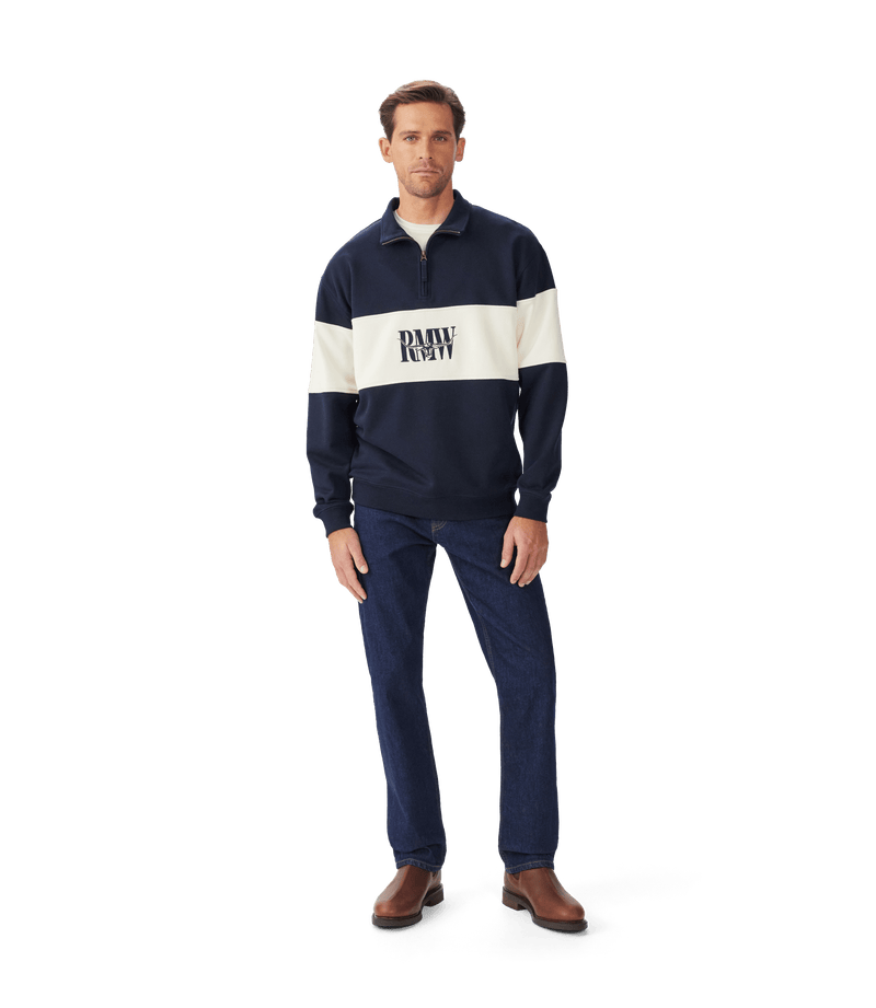 Load image into Gallery viewer, R.M. Williams Mens Heritage 1/4 Zip Sweatshirt
