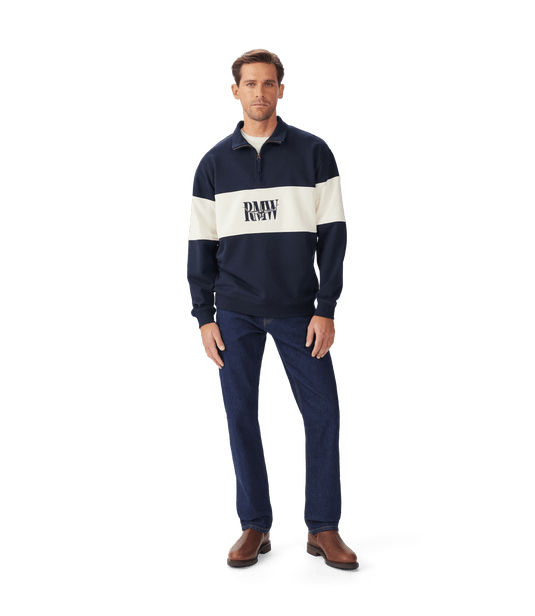 R.M. Williams Mens Heritage 1/4 Zip Sweatshirt