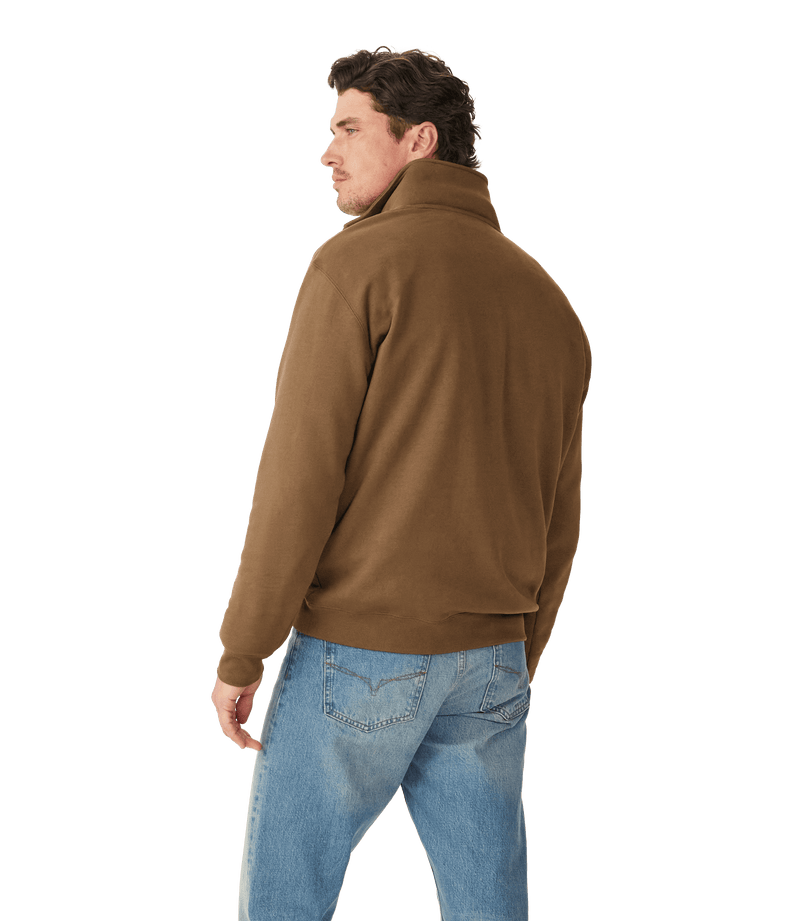 Load image into Gallery viewer, R.M. Williams Mens Mulyungarie Quarter Zip Sweatshirt - Cigar
