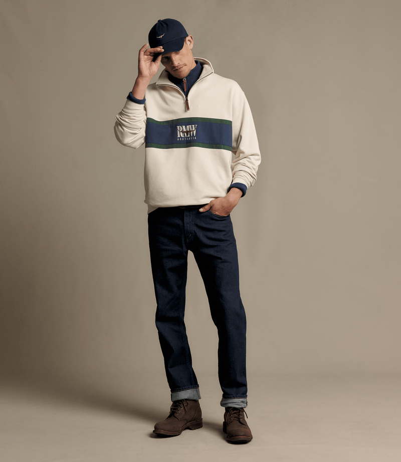 Load image into Gallery viewer, R.M. Williams Mens Classic R.M.W. Quarter-Zip
