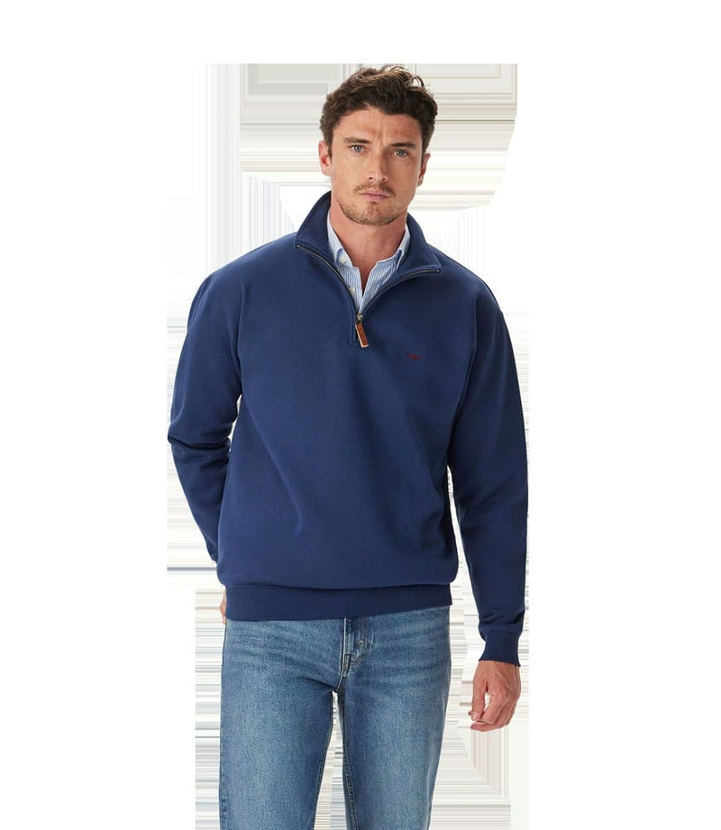 Load image into Gallery viewer, R.M. Williams Mulyungarie 1/4 Zip Sweatshirt - Vintage Blue

