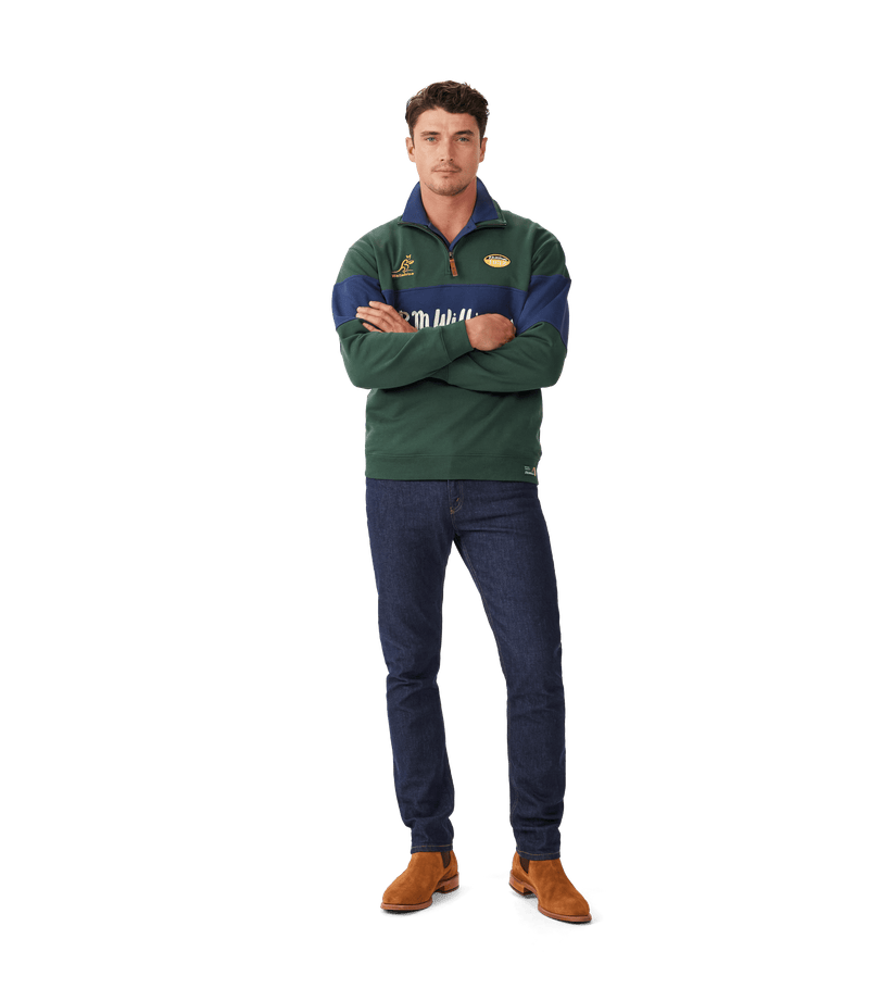 Load image into Gallery viewer, R.M. WIlliams x Wallabies 1/4 Zip

