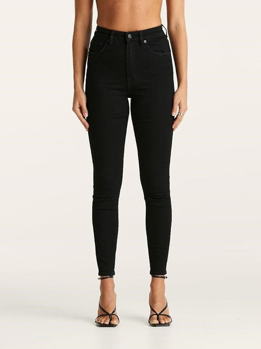 Lee High-Licks Crop Skinny Jeans - Primo Black
