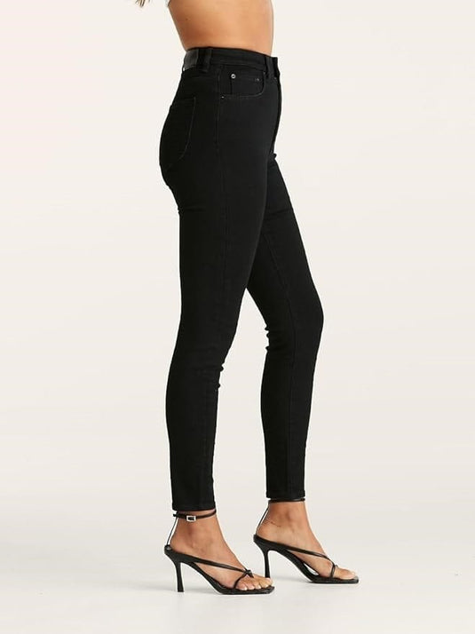 Lee High-Licks Crop Skinny Jeans - Primo Black