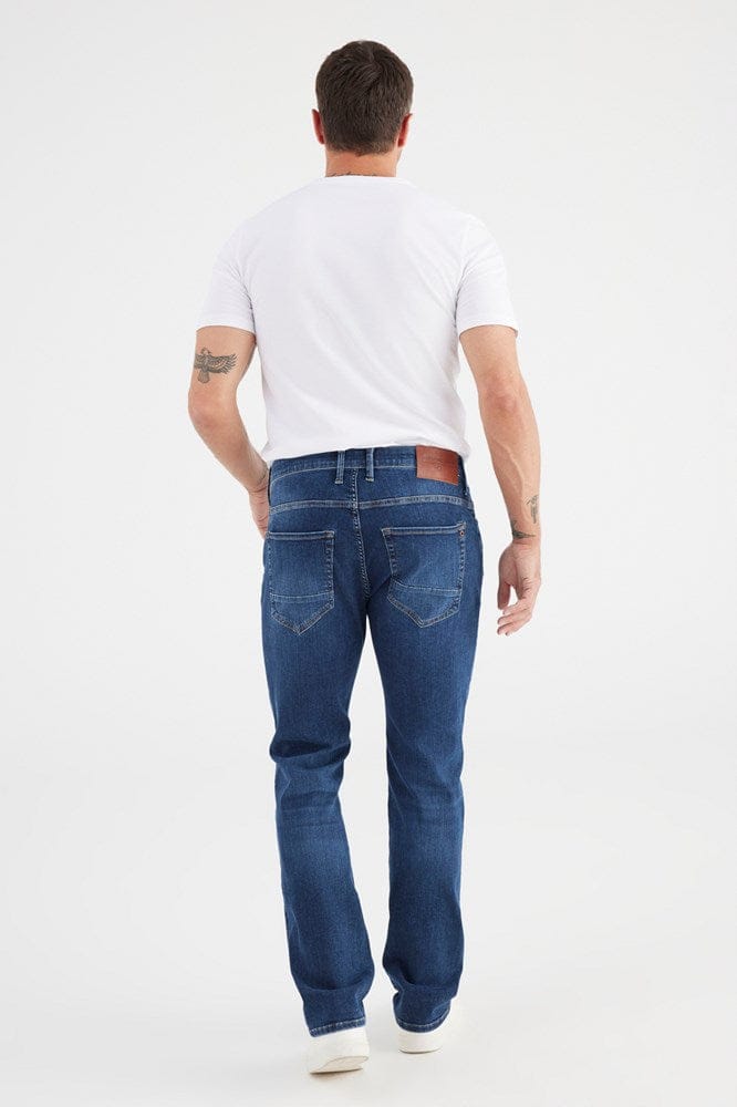 Load image into Gallery viewer, Cup of Joe Mens Lance Mid Waist Jeans - Space Blue
