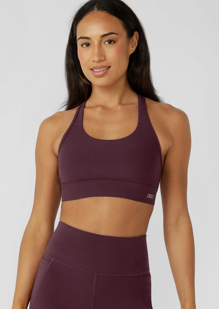 Load image into Gallery viewer, Lorna Jane Womens Amy Maximum Support Sports Bra - Pinot
