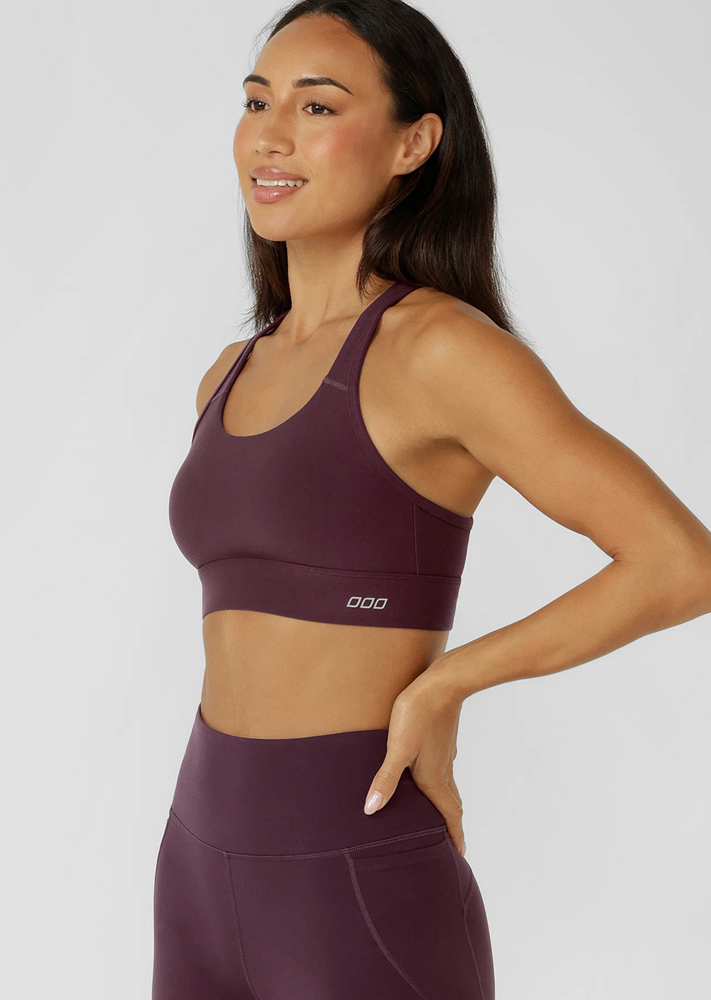 Load image into Gallery viewer, Lorna Jane Womens Amy Maximum Support Sports Bra - Pinot
