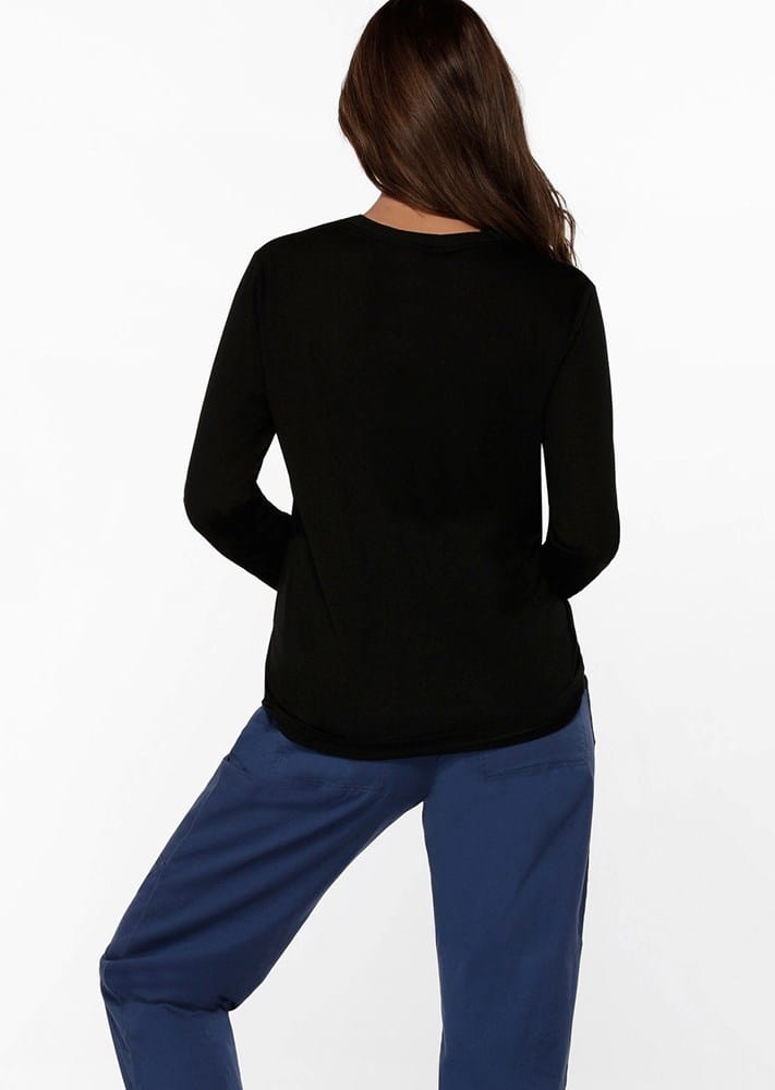 Load image into Gallery viewer, Lorna Jane Lotus Long Sleeve Top - Black

