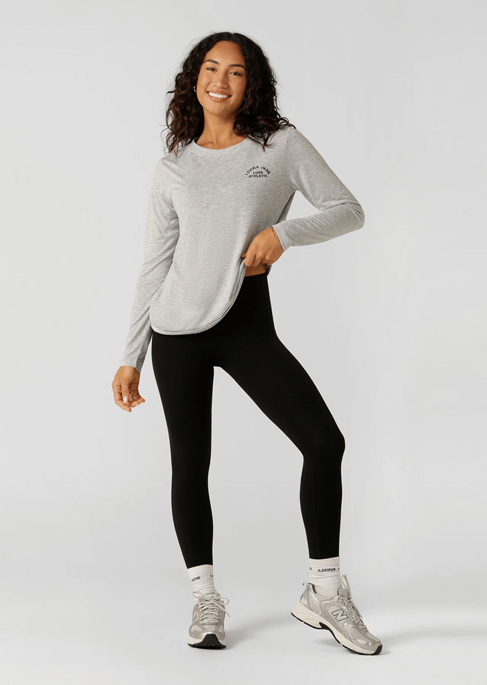 Load image into Gallery viewer, Lorna Jane Womens Lotus Long Sleeve Top - Grey Marl
