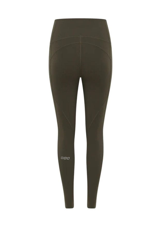 Load image into Gallery viewer, Lorna Jane Womens Amy No Chafe Phone Pocket Full Length Leggings - Dark Khaki Haze
