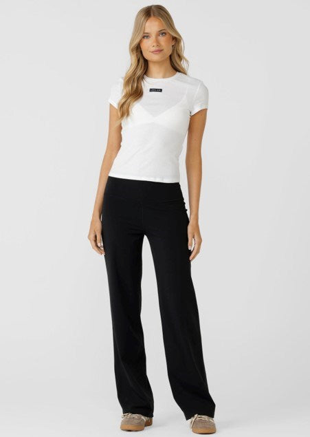 Load image into Gallery viewer, Lorna Jane Womens All Day Active Midrise Pants - Recycled Black
