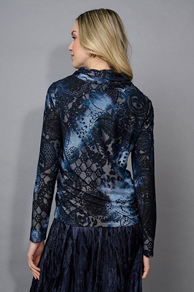 Load image into Gallery viewer, Picadilly Womens Cowl Neck Asymmetrical Top
