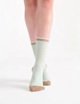 Load image into Gallery viewer, Levante Lina Fine Stripe Crew Sock - Gelato
