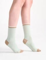 Levante Lina Fine Stripe Crew Sock - Gelato