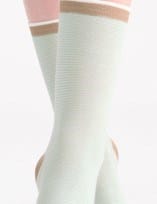 Levante Lina Fine Stripe Crew Sock - Gelato