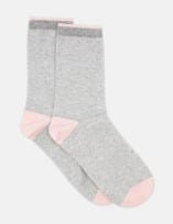 Load image into Gallery viewer, Levante Lina Fine Stripe Crew Sock - Grey Marle
