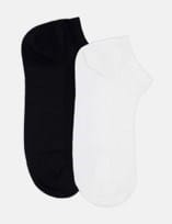 Levante 2pk Cotton Low Cut Sock - Bianco/Nero
