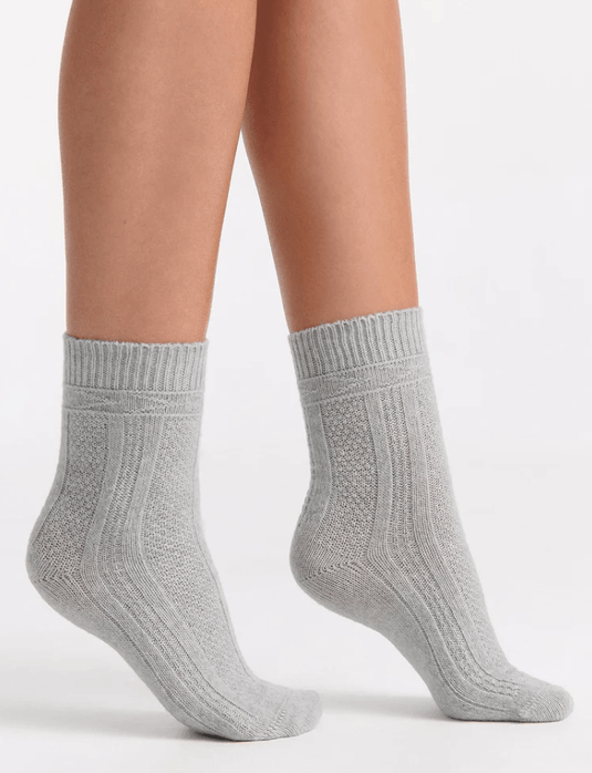 Levante Womens Camella Crew Sock - Grey Marle