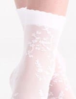 Levante Elanora Floral Anklet - Bianco