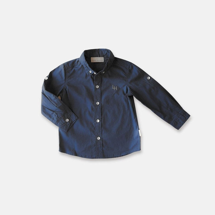 Love Henry Boys Oxford Dress Shirt -  Navy